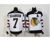 nhl jerseys chicago blackhawks #7 seabrook white[patch A][2016 stadium]