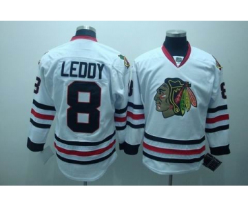 nhl jerseys chicago blackhawks #8 leddy white