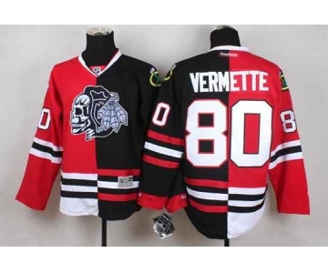 nhl jerseys chicago blackhawks #80 vermette black-red-1[split][the skeleton head]