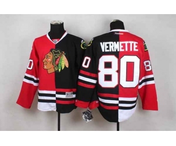 nhl jerseys chicago blackhawks #80 vermette black-red[split]