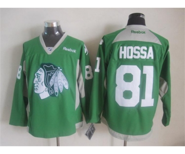 nhl jerseys chicago blackhawks #81 Marian Hossa  green[2015 new]