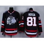 nhl jerseys chicago blackhawks #81 hossa black-1[2014 Stadium Series][the skeleton head]