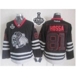 nhl jerseys chicago blackhawks #81 hossa black ice[2015 stanley cup]