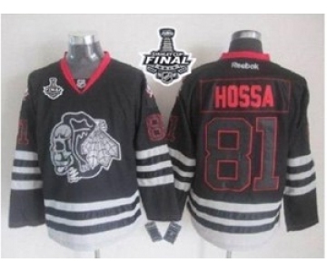 nhl jerseys chicago blackhawks #81 hossa black ice[2015 stanley cup]