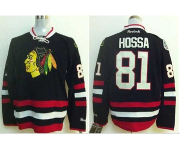 nhl jerseys chicago blackhawks #81 hossa black[2014 new stadium]