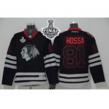 nhl jerseys chicago blackhawks #81 hossa black[2015 stanley cup]