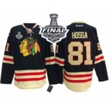 nhl jerseys chicago blackhawks #81 hossa black[2015 winter classic][2015 stanley cup]