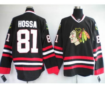 nhl jerseys chicago blackhawks #81 hossa black