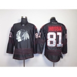 nhl jerseys chicago blackhawks #81 hossa full black