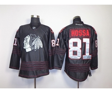 nhl jerseys chicago blackhawks #81 hossa full black