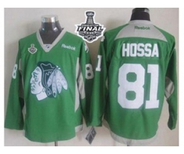 nhl jerseys chicago blackhawks #81 hossa green[2015 new][2015 stanley cup]