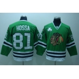 nhl jerseys chicago blackhawks #81 hossa green