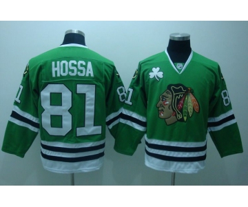 nhl jerseys chicago blackhawks #81 hossa green