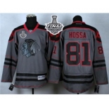 nhl jerseys chicago blackhawks #81 hossa grey[2015 stanley cup]