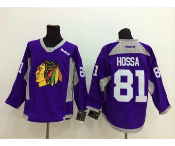 nhl jerseys chicago blackhawks #81 hossa purple