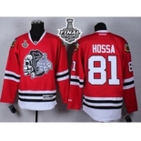 nhl jerseys chicago blackhawks #81 hossa red[the skeleton head][2015 stanley cup]