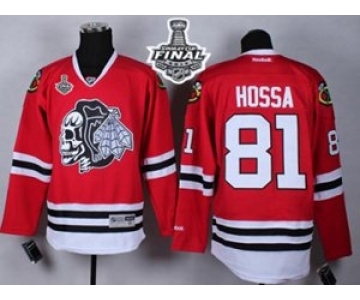 nhl jerseys chicago blackhawks #81 hossa red[the skeleton head][2015 stanley cup]