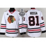 nhl jerseys chicago blackhawks #81 hossa white[2015 stanley cup]