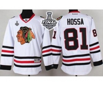 nhl jerseys chicago blackhawks #81 hossa white[2015 stanley cup]