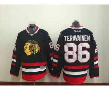 nhl jerseys chicago blackhawks #86 teravainen black[2014 Stadium Series]