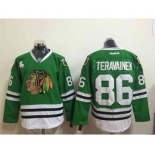 nhl jerseys chicago blackhawks #86 teravainen green