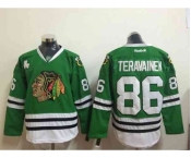 nhl jerseys chicago blackhawks #86 teravainen green