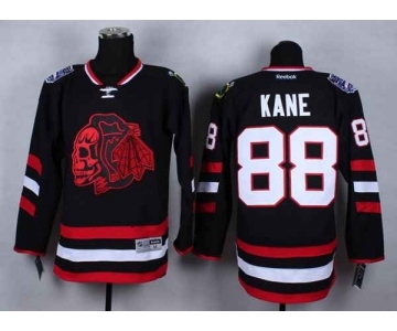 nhl jerseys chicago blackhawks #88 kane black-1[2014 Stadium Series][the skeleton head]