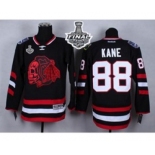 nhl jerseys chicago blackhawks #88 kane black-1[the skeleton head][2015 stanley cup]