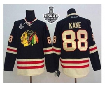 nhl jerseys chicago blackhawks #88 kane black[2015 winter classic][2015 stanley cup]