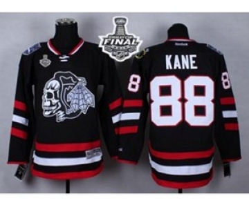 nhl jerseys chicago blackhawks #88 kane black[the skeleton head][2015 stanley cup]