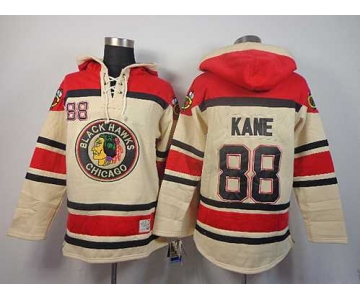 nhl jerseys chicago blackhawks #88 kane cream[pullover hooded sweatshirt]