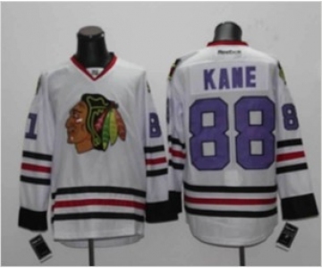 nhl jerseys chicago blackhawks #88 patrick kane white[number purple]