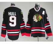 nhl jerseys chicago blackhawks #9 hull black