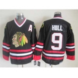 nhl jerseys chicago blackhawks #9 hull black[patch A]