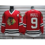 nhl jerseys chicago blackhawks #9 hull red ccm