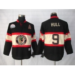 nhl jerseys chicago blackhawks #9 hull third black[winter classic]