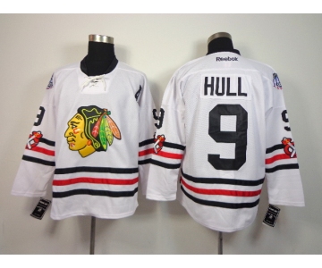 nhl jerseys chicago blackhawks #9 hull white[2015 new classic]