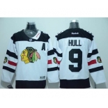 nhl jerseys chicago blackhawks #9 hull white[2016 stadium][patch A]