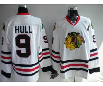 nhl jerseys chicago blackhawks #9 hull white