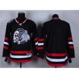 nhl jerseys chicago blackhawks blank black-1[2014 Stadium Series][the skeleton head]