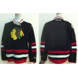 nhl jerseys chicago blackhawks blank black[2014 new stadium]