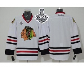 nhl jerseys chicago blackhawks blank white[2015 stanley cup]