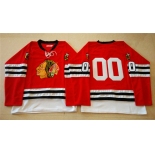 nhl jerseys mitchell and ness 1960-61 chicago blackhawks #00 red [throwback]