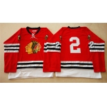 nhl jerseys mitchell and ness 1960-61 chicago blackhawks #2 red