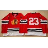 nhl jerseys mitchell and ness 1960-61 chicago blackhawks #23 noname red [throwback]