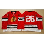 nhl jerseys mitchell and ness 1960-61 chicago blackhawks #26 noname red [throwback]