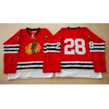 nhl jerseys mitchell and ness 1960-61 chicago blackhawks #28 noname red [throwback]