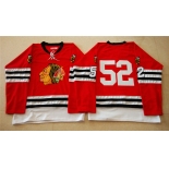 nhl jerseys mitchell and ness 1960-61 chicago blackhawks #52 noname red [throwback]