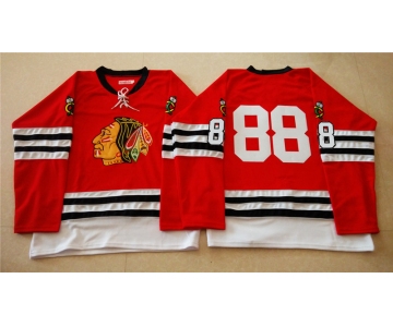 nhl jerseys mitchell and ness 1960-61 chicago blackhawks #88 noname red [throwback]