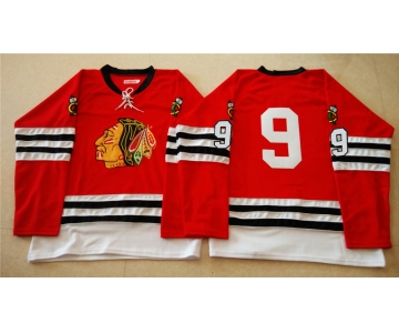 nhl jerseys mitchell and ness 1960-61 chicago blackhawks #9 noname red [throwback]